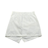 Y-Clu Gonna Tinta Unita con Elastico In Vita per Bambina Y19046 BIANCO Y-CLU 
