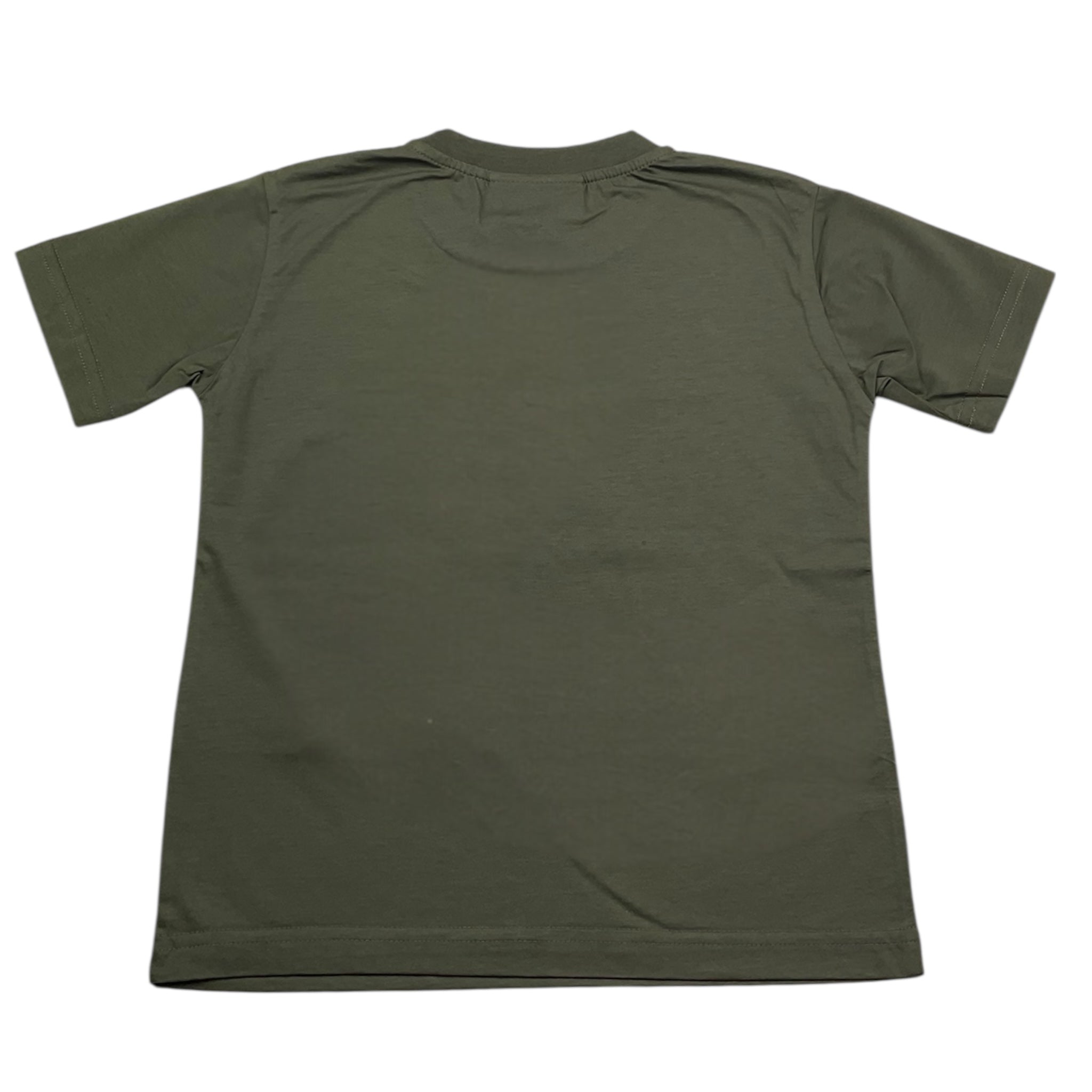 Yes London T-Shirt Girocollo Tinta Unita con Logo per Bambino JR2140 VERDE YES LONDON 