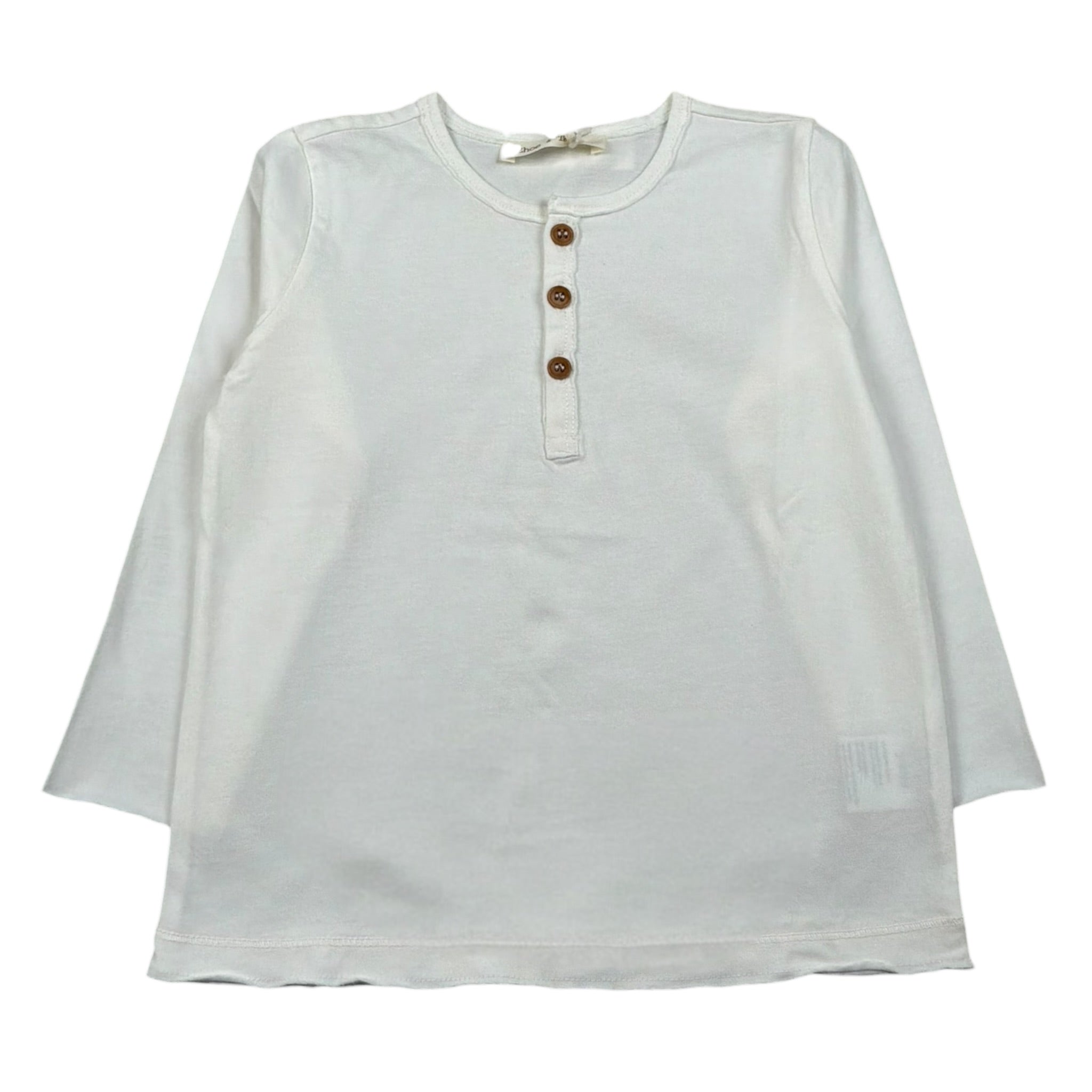 Zhoe & Tobiah Shirt Tinta Unita con Bottoni per Bambino BSE11MJ PANNA ZHOE & TOBIAH 