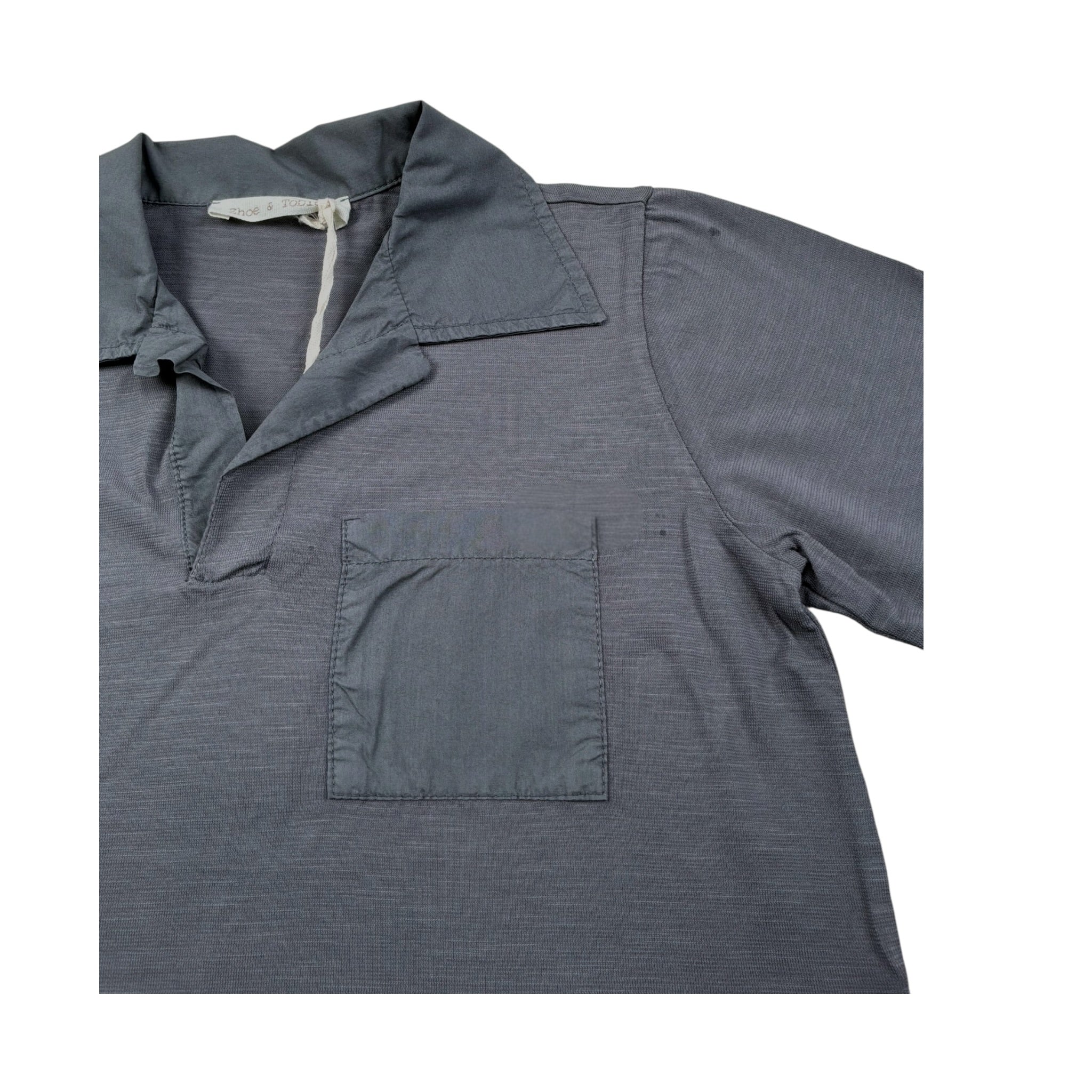 Zhoe & Tobiah Polo Mezza Manica Tinta Unita per Bambino BSE18MJ GRIGIO ZHOE & TOBIAH 