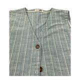 Zhoe & Tobiah Gilet Tinta Unita per Bambino HBE1 VERDE ACQUA ZHOE & TOBIAH 