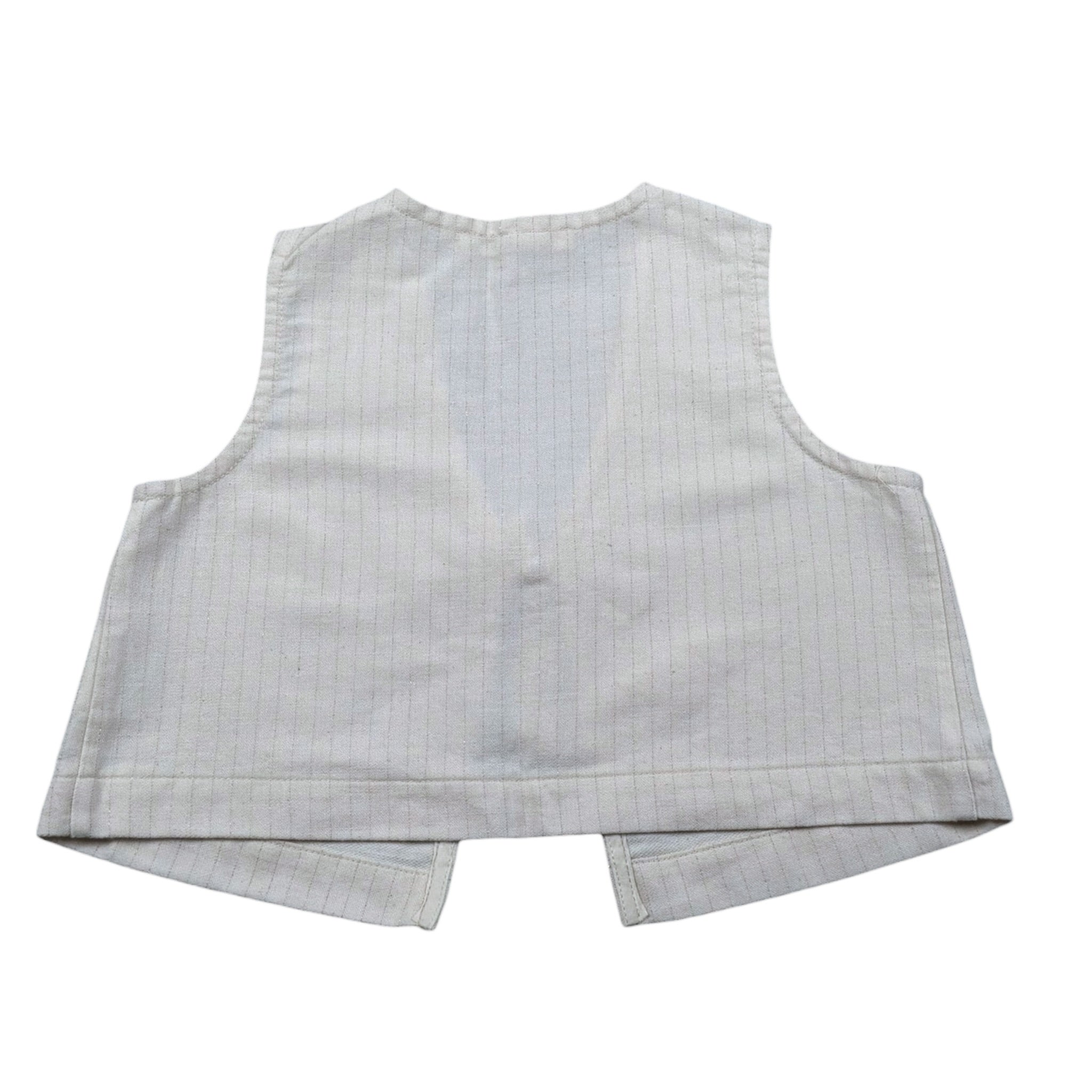 Zhoe & Tobiah Gilet Tinta Unita per Neonata LYT4FN PANNA ZHOE & TOBIAH 