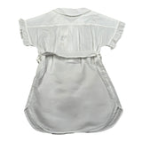 Zhoe & Tobiah Abito Giromanica Tinta Unita per Bambina RTT7FJ BIANCO ZHOE & TOBIAH 