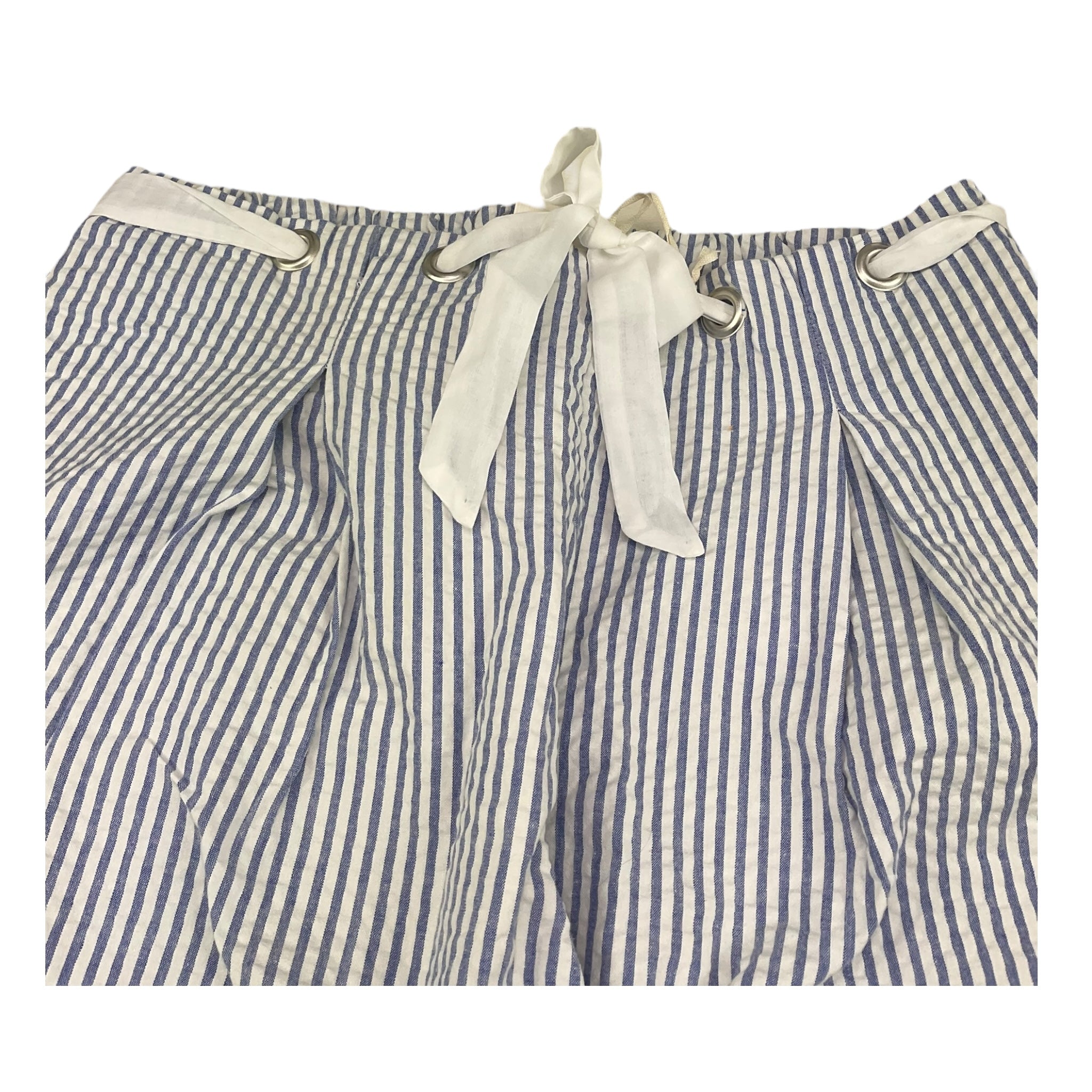 Zhoe & Tobiah Pantalone Modello Palazzo Fantasia A Righe per Bambina STS2F BIANCO/BLU ZHOE & TOBIAH 
