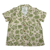 Zhoe & Tobiah Camicia Mezza Manica Tinta Unita Stampa Fantasia per Bambino WI1BJ BEIGE/VERDE ZHOE & TOBIAH 