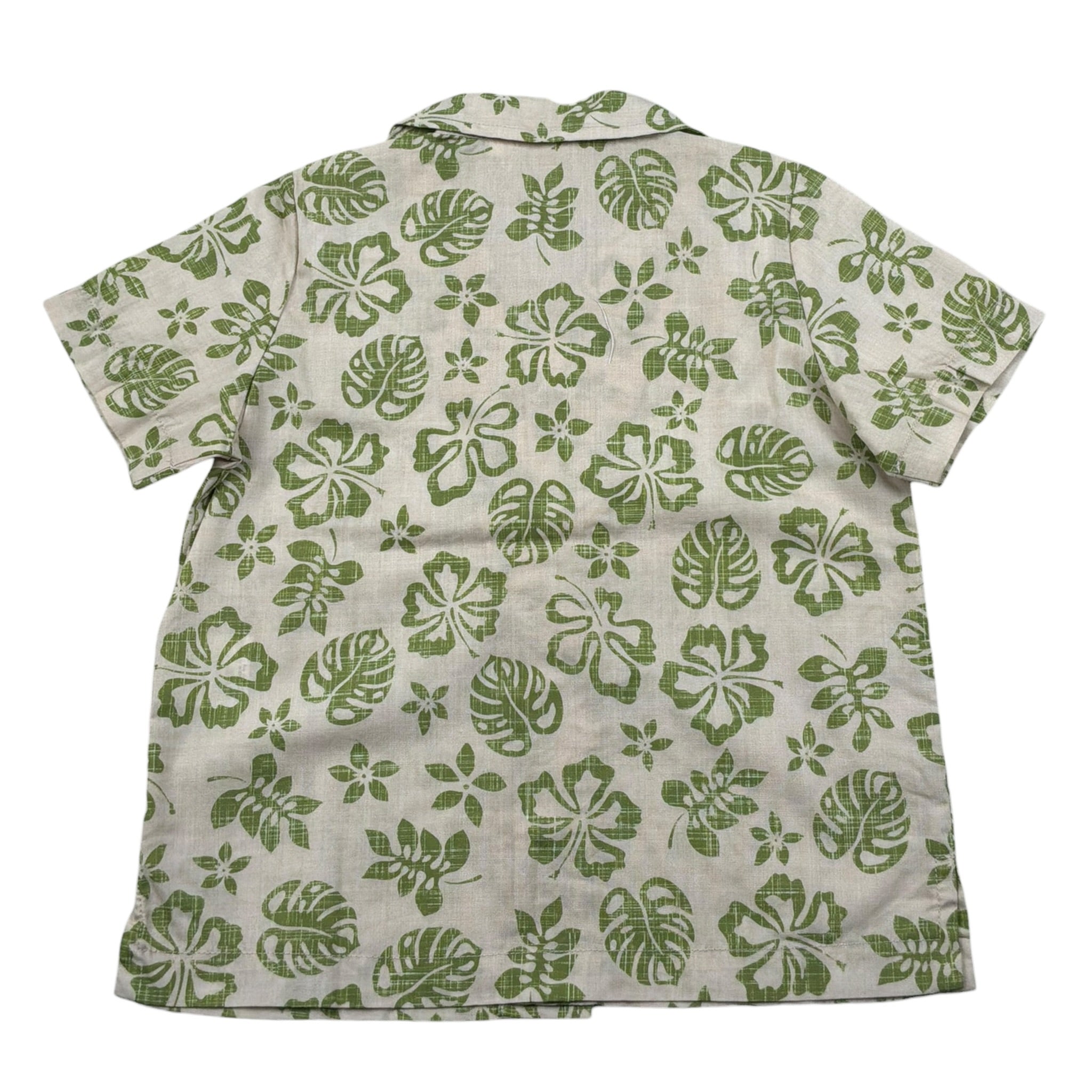 Zhoe & Tobiah Camicia Mezza Manica Tinta Unita Stampa Fantasia per Bambino WI1BJ BEIGE/VERDE ZHOE & TOBIAH 
