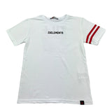 Zu+Elements T-Shirt Girocoll Tinta Unita con Logo per Bambino ZU316 BIANCO ZU+ELEMENTS 