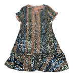 Petit Abito Mezza Manica Paillettato Multicolor per Bambina P2014521 MULTICOLOR PETIT 