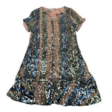 Petit Abito Mezza Manica Paillettato Multicolor per Bambina P2014521 MULTICOLOR PETIT 