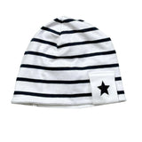 Le Bebe' Cappello Tinta Unita con Fantasia A Righe per Neonato LBB4043 BIANCO LE BEBE' 