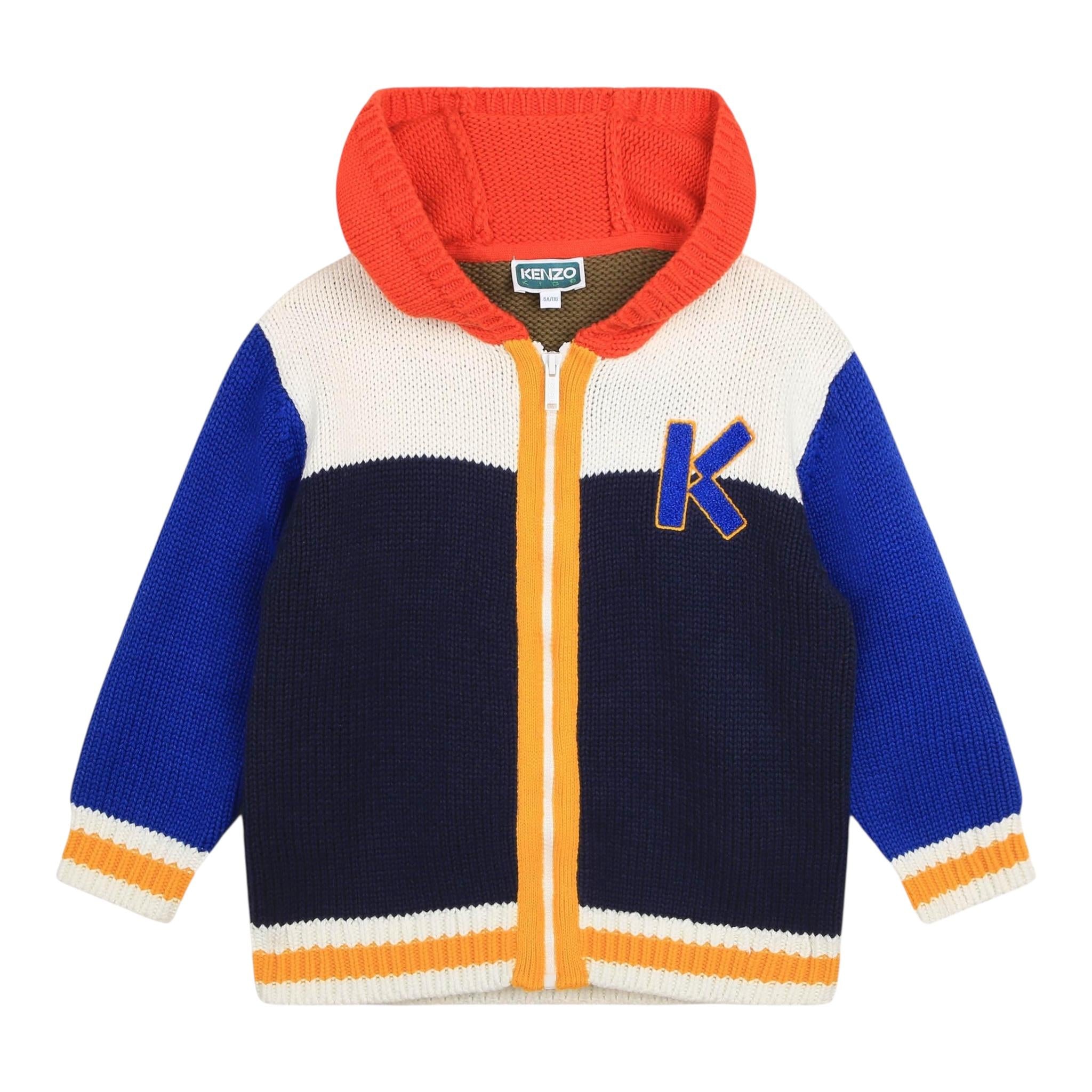 KENZO maglia con zip e cappuccio multicolor Multicolor per Bambino K25834 MULTICOLOR KENZO 
