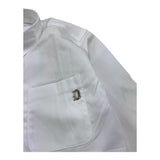 Dondup Camicia Tinta Unita con Manica Lunga per Bambino DMCA003 BIANCO DONDUP 