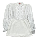 Jijil Abito tinta unita con Ricami Bianco per Bambina JJE23AB080 BIANCO JIJIL 