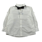 New Gereration Camicia Manica Lunga tinta unita con Papillon Bianco per Neonato 41151 BIANCO NEW GERERATION 