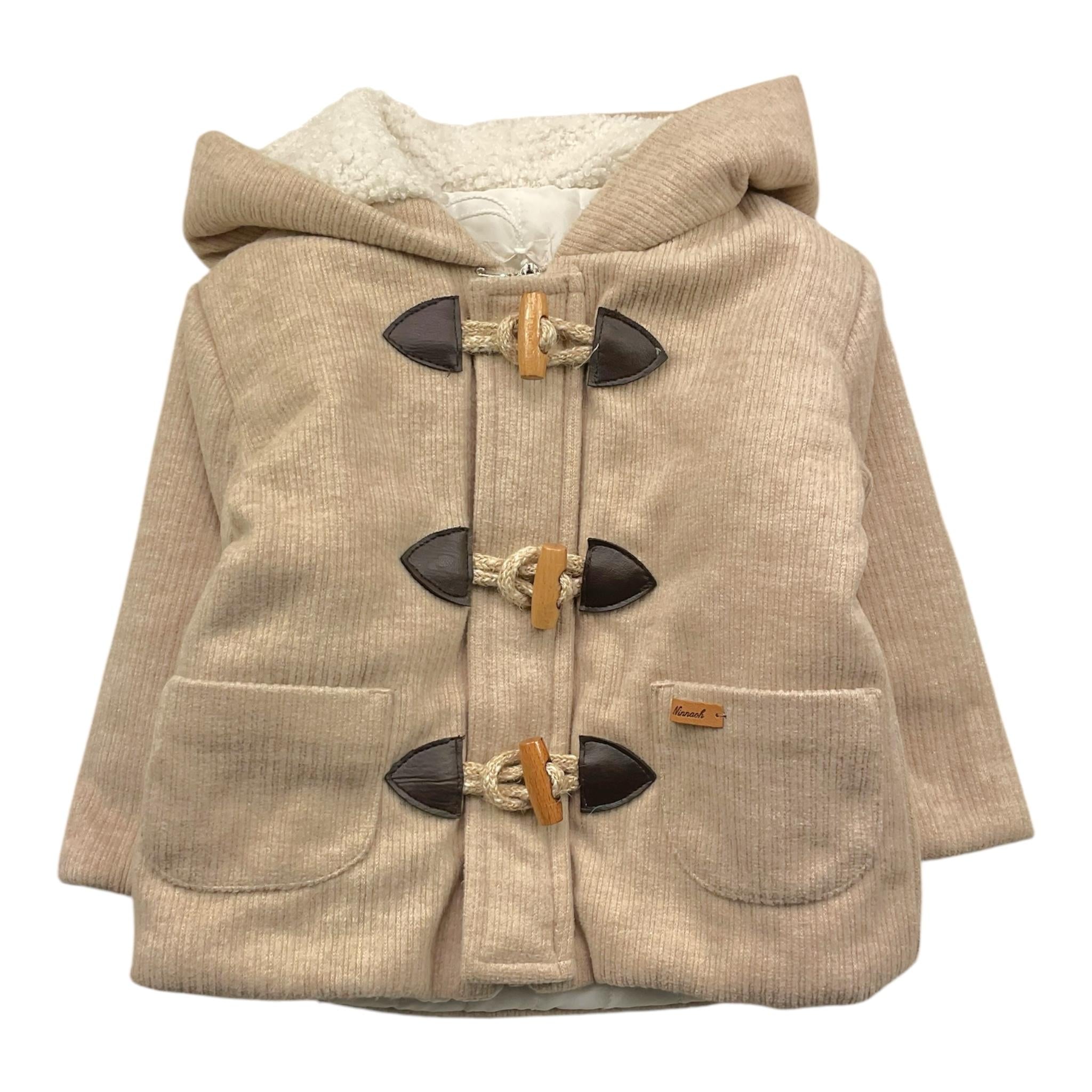NINNAOH cardigan tinta unita con cappuccio Beige per Neonato I244239XP BEIGE NINNAOH 