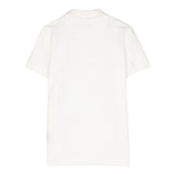 Trussardi Poloshirt Halbarm Einfarbig Weiß für Neugeborene
