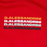Daniele Alessandrini Rundhals-Sweatshirt einfarbig mit rotem Aufdruck für Kinder