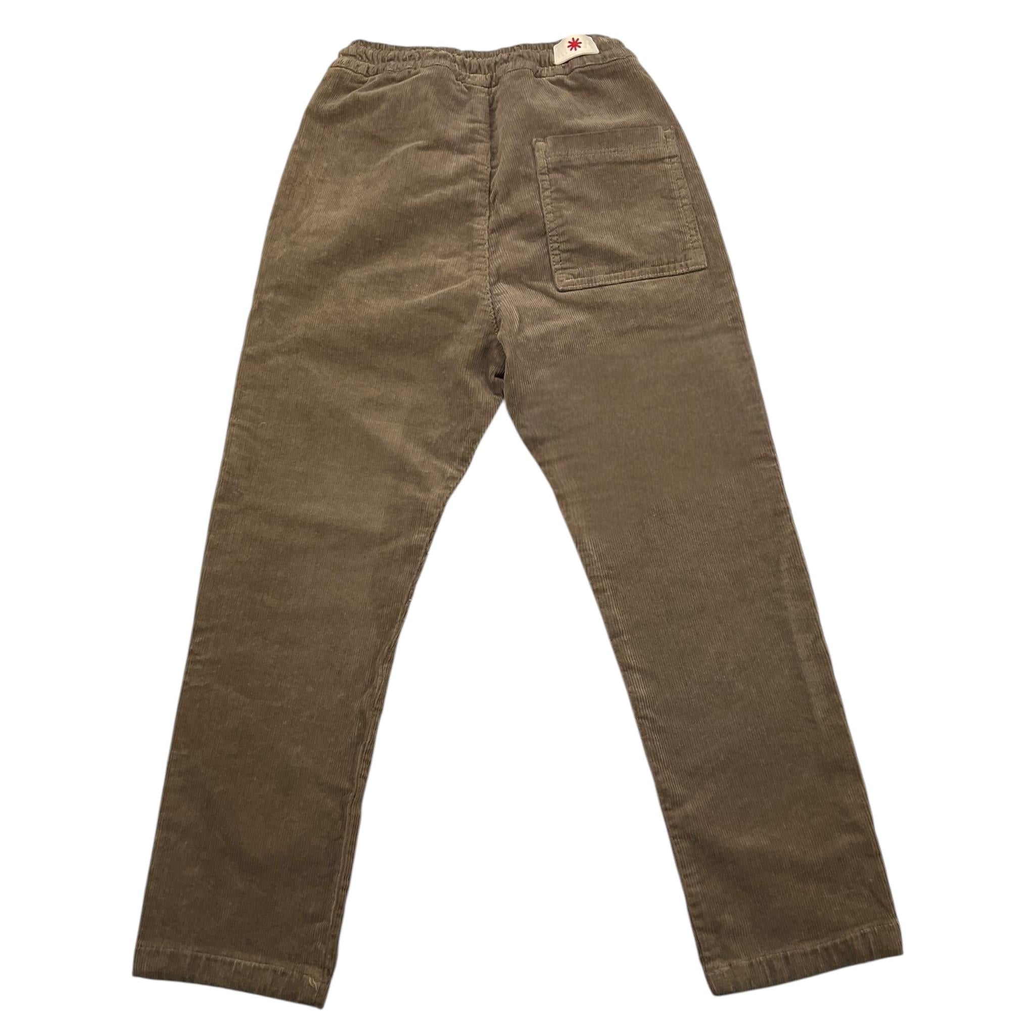 MANUEL RITZ pantalone tinta unita con elastico in vita in camoscio Marrone per Bambino MR1906 MARRONE MANUEL RITZ 