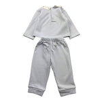 CALAMARO completo 2pz polo-pantalone tinta unita con stampa Azzurro per Neonato 11016 AZZURRO CALAMARO 