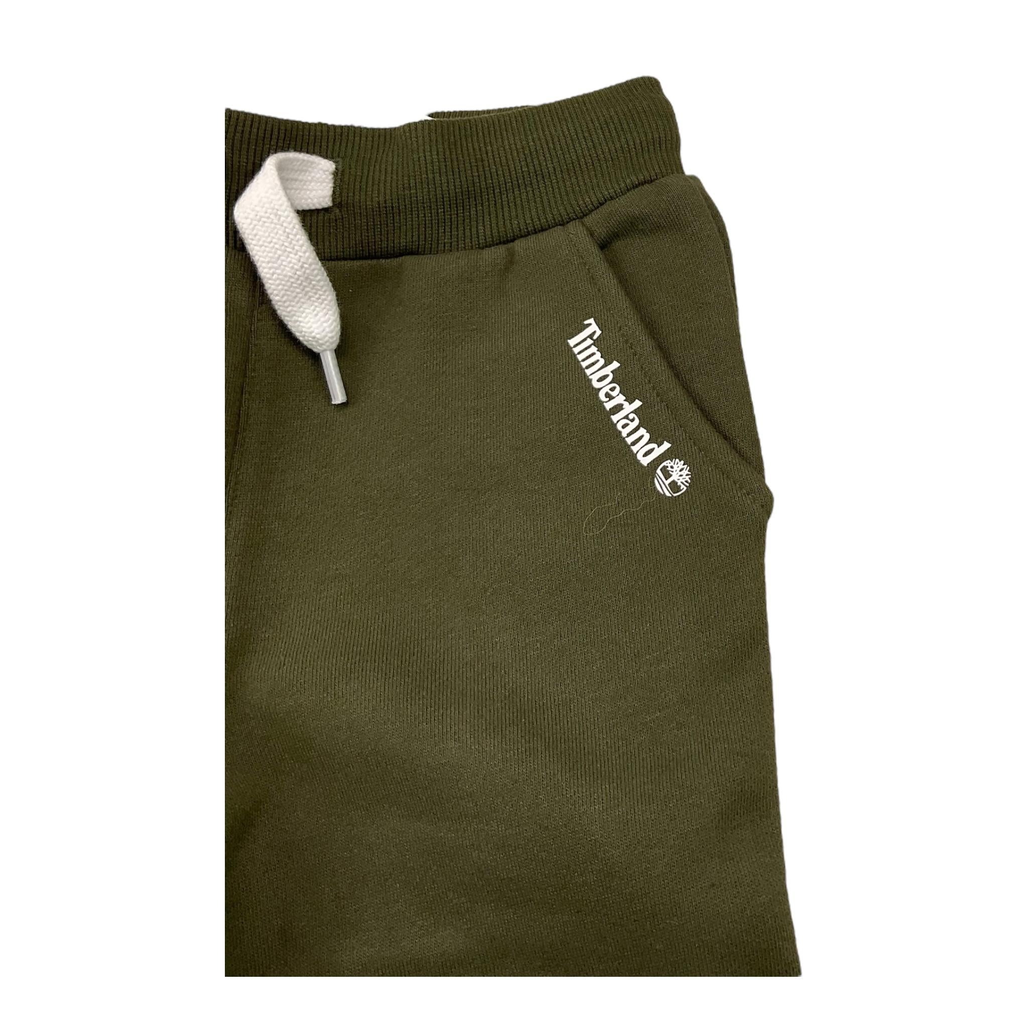TIMBERLAND pantalone tuta tinta unita con logo Verde per Bambino T24C38 VERDE TIMBERLAND 