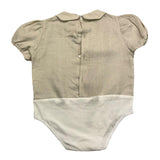 La Stupenderia Bodysuit Halbarm Einfarbig Beige Für Neugeborene