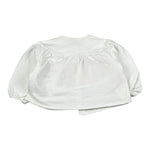 Petit Indi Cardigan Tinta Unita con Bottoni per Neonata SS25B2018X BIANCO PETIT INDI 