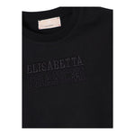 ELISABETTA FRANCHI felpa chiusa girocollo tinta unita con logo Nero per Bambina EFFE138X NERO ELISABETTA FRANCHI 