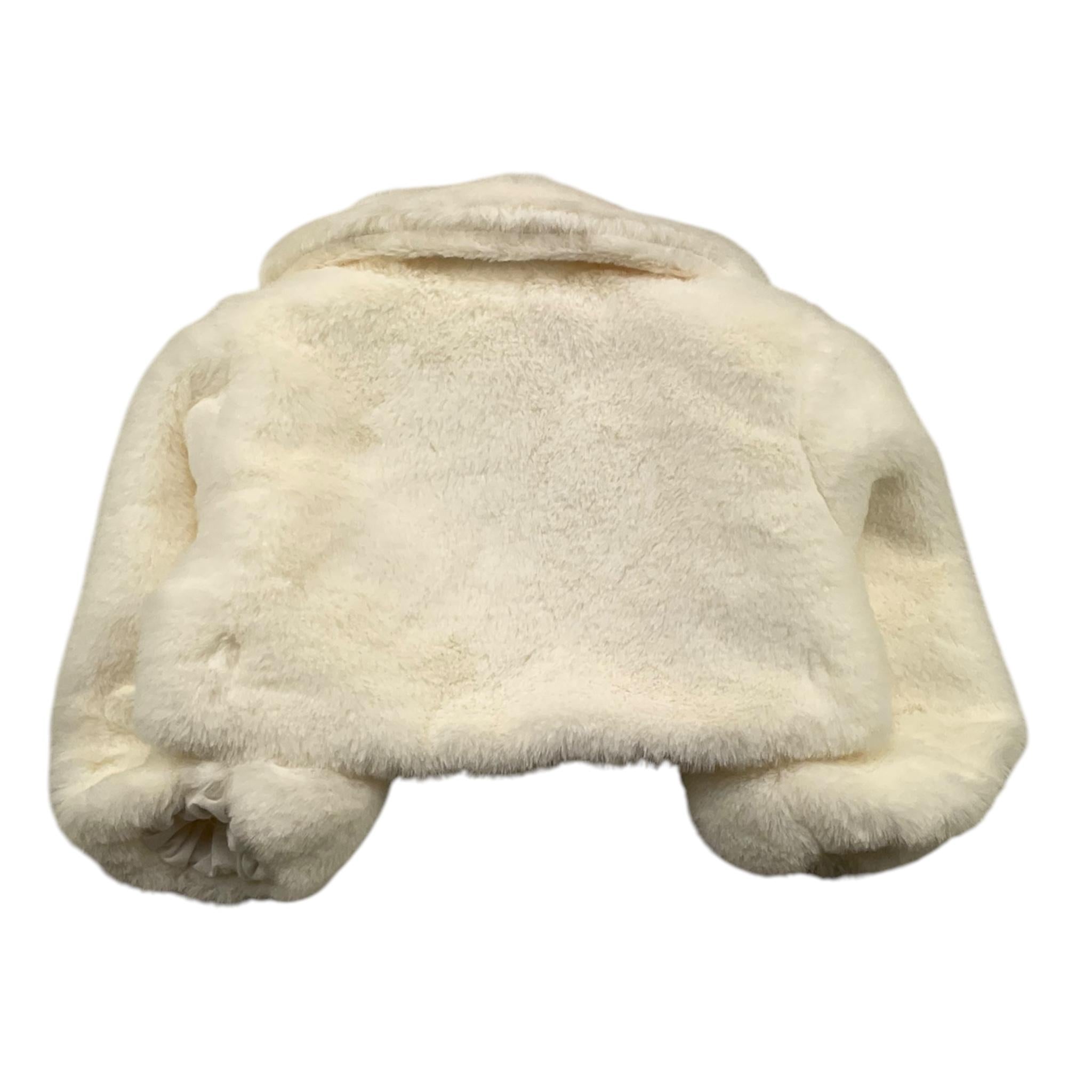 LALALU' giacca tinta unita in pelliccia Panna per Neonata GIL009N PANNA LALALU' 