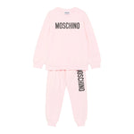 MOSCHINO completo 2 pezzi felpa-pantalone tinta unita Rosa per Bambina HUKM06H ROSA MOSCHINO 