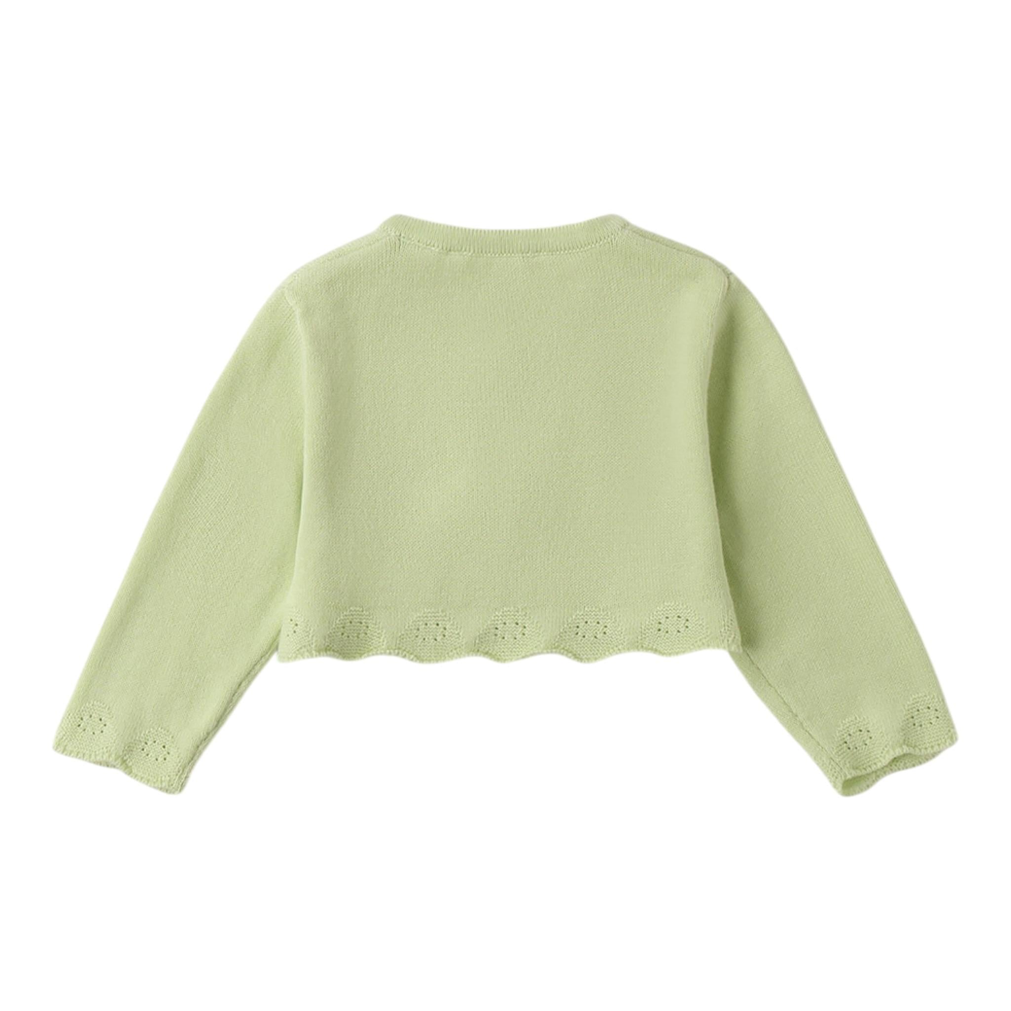 Mini Banda Coprispalle Tinta Unita con Fiocchi per Neonata 3B764 VERDE MINI BANDA 