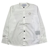 Trussardi Langarmshirt einfarbig mit weißem Logo-Print für Jungen
