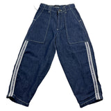 Emporio Armani Jeans Einfarbig Mit Verstellbarer Taille Und Logo-Profilen Blau Für Jungen