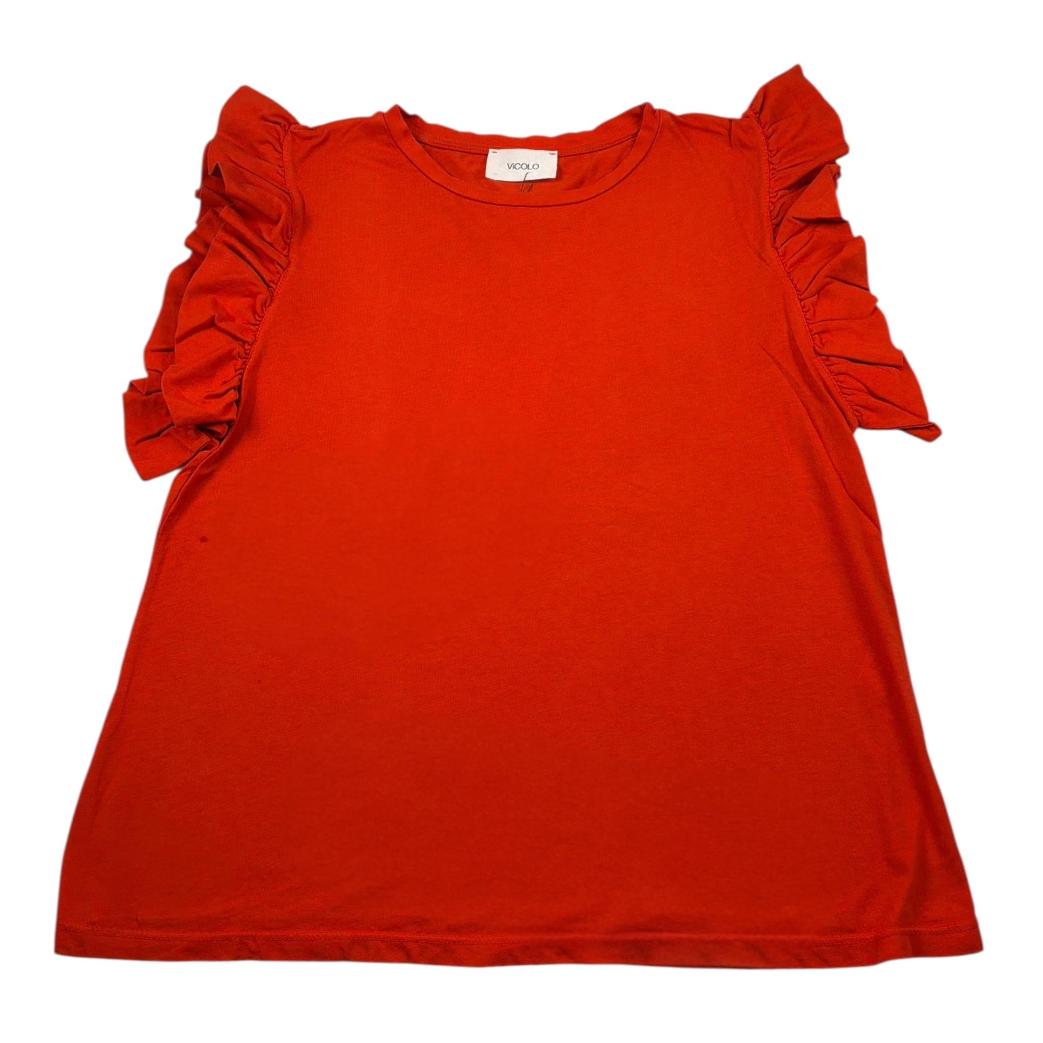 Vicolo T-Shit Girocollo tinta unita Arancione per Bambina 3141 ARANCIONE VICOLO 