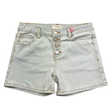 Vicolo Einfarbige Jeansshorts mit verstellbarer Taille Hellblau für Mädchen