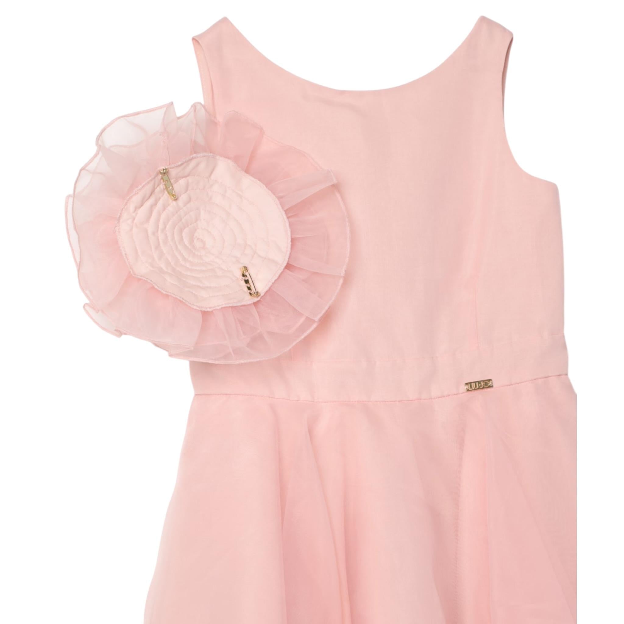 Liu Jo Abito Tinta Unita Giromanica per Bambina GA4009T5433 ROSA LIU JO 