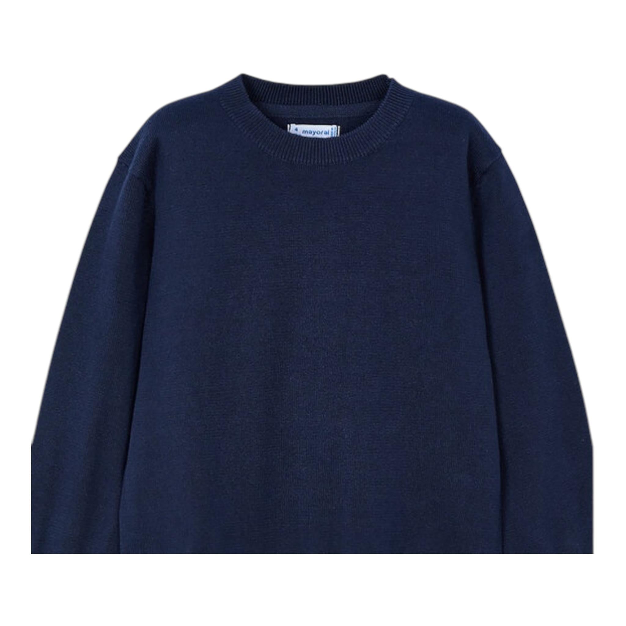 MAYORAL maglia girocollo tinta unita Blu per Bambino 323X BLU MAYORAL 