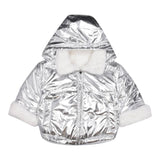 TWINSET giubbino reversbile con cappuccio bicolore Bianco/argento per Bambina 242GJ2210 BIANCO/ARGENTO TWINSET 