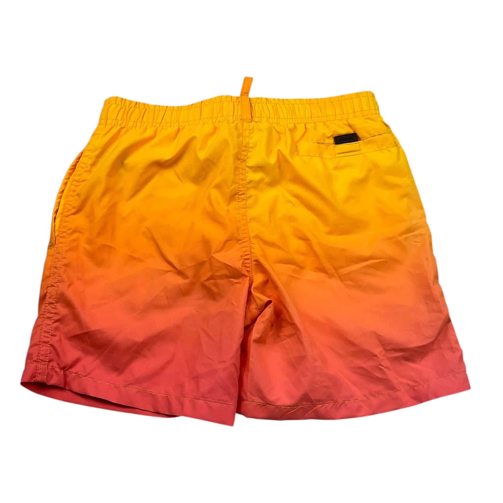 F**K Costume Modello Boxer Tinta Unita con Logo per Bambino FJ214004BL ARANCIONE F**K 