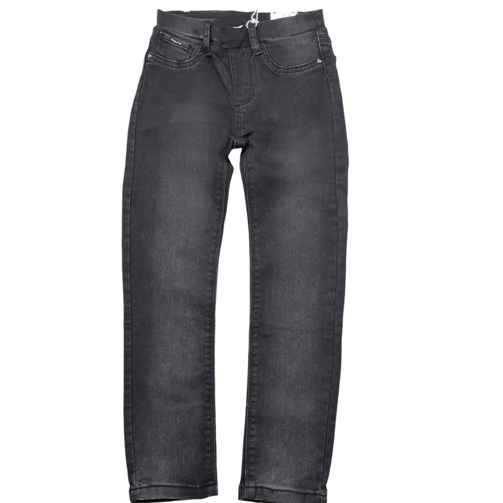 MAYORAL jeans tinta unita con girovita regolabile Nero per Neonata 577N NERO MAYORAL 