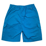Paolo Pecora Einfarbige Bermuda-Shorts mit elastischer Taille Hellblau für Neugeborene