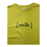 Aspesi – Einfarbiges T-Shirt mit Rundhalsausschnitt und grünem Aufdruck für Jungen
