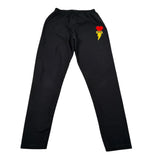 Imomi Leggins tinta unita con Ricami Nero per Bambina SS23IK208 NERO IMOMI 
