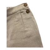 Wedoble Einfarbige Bermudashorts mit elastischer Taille in Beige für Neugeborene
