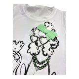 Liu Jo T-Shirt Girocollo Tinta Unita con Stampe per Neonata KA5082 BIANCO LIU JO 