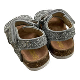 Colors Of California Einfarbige Glitzer-Sandalen in Silber für Baby-Mädchen