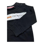 CESARE PACIOTTI shirt girocollo tinta unita con stampa Nero per Neonato TSP5310BNX NERO CESARE PACIOTTI 