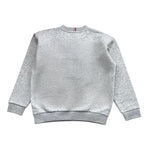 TOMMY HILFIGER felpa girocollo tinta unita con logo Grigio per Bambino KB0KB09192 GRIGIO TOMMY HILFIGER 