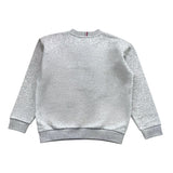TOMMY HILFIGER felpa girocollo tinta unita con logo Grigio per Bambino KB0KB09192 GRIGIO TOMMY HILFIGER 