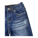 DANIELE ALESSANDRINI jeans tinta unita con girovita regolabile Blu per Bambino 1291D0803 BLU DANIELE ALESSANDRINI 