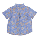 Jeckerson Camicia Mezza Manica Tinta Unita con Stampa per Neonato JN3424 AZZURRO JECKERSON 